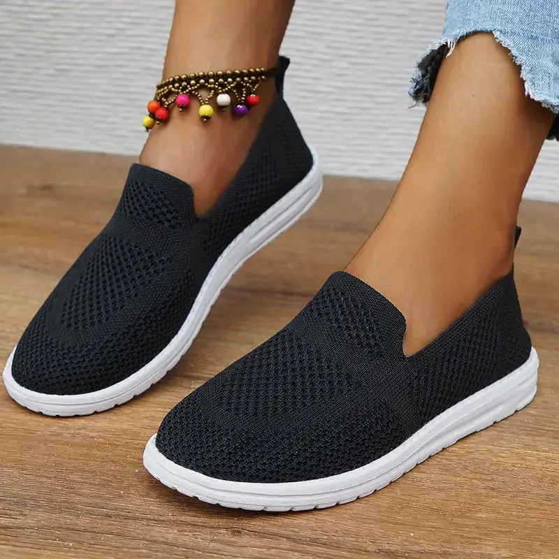 Ademende gympen van mesh Casual slip-on
