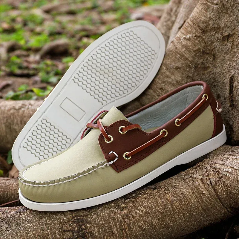 Aidase New Handmade Luxury Brand Mens Casual Shoes Comfort Breathable Slip On Boat Shoe High Quality Dress Loafers Sneakers Mocassin