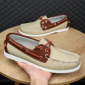 Aidase New Handmade Luxury Brand Mens Casual Shoes Comfort Breathable Slip On Boat Shoe High Quality Dress Loafers Sneakers Mocassin