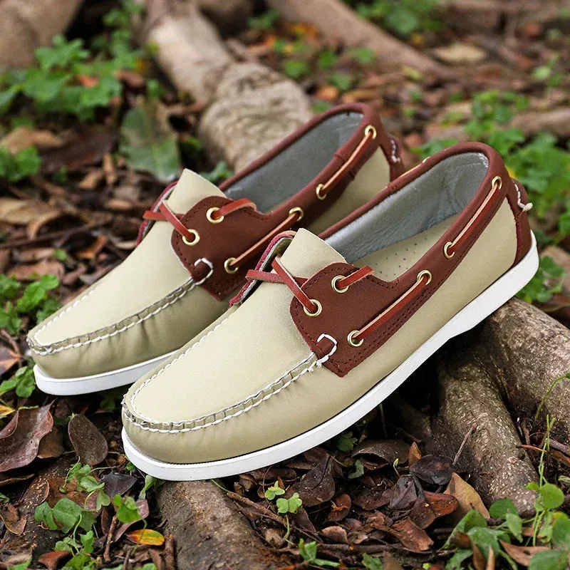 Aidase New Handmade Luxury Brand Mens Casual Shoes Comfort Breathable Slip On Boat Shoe High Quality Dress Loafers Sneakers Mocassin