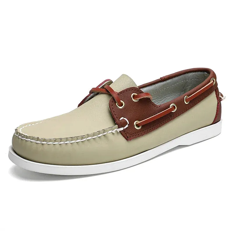 Aidase New Handmade Luxury Brand Mens Casual Shoes Comfort Breathable Slip On Boat Shoe High Quality Dress Loafers Sneakers Mocassin