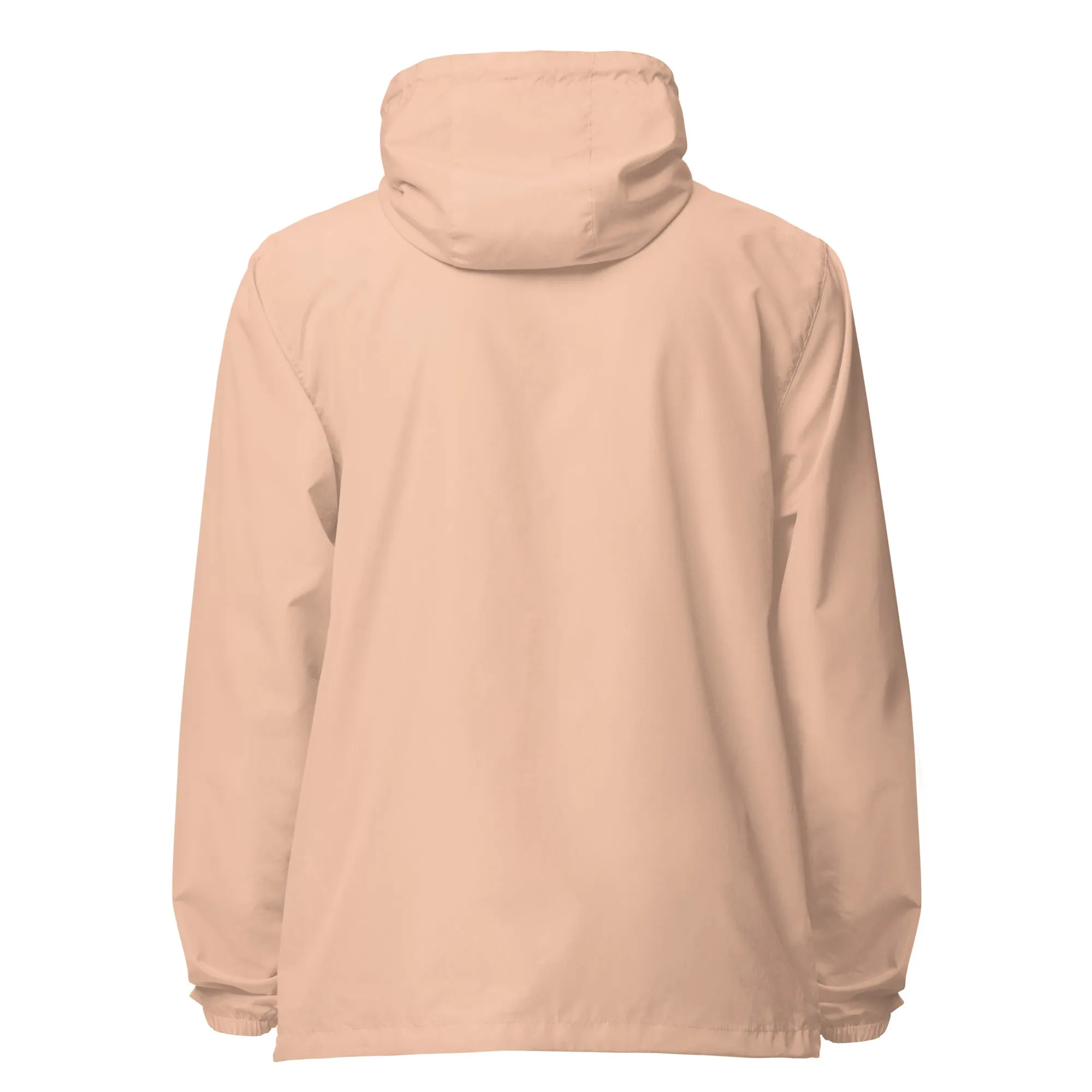 BLUSH PINK Unisex Zip Up Windbreaker