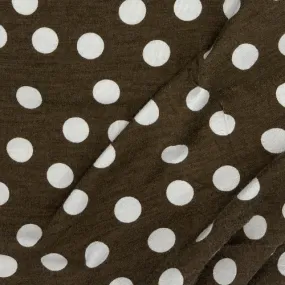 Brown White Dot | Jersey Print R|S - SKU 4244 #S147