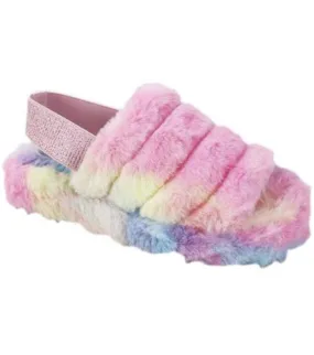Casual Multi Fur Sandals