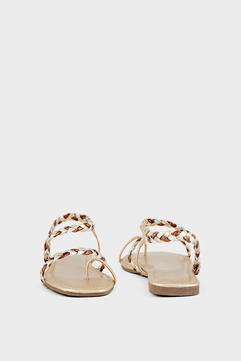 Casual Sandal I10049-Golden