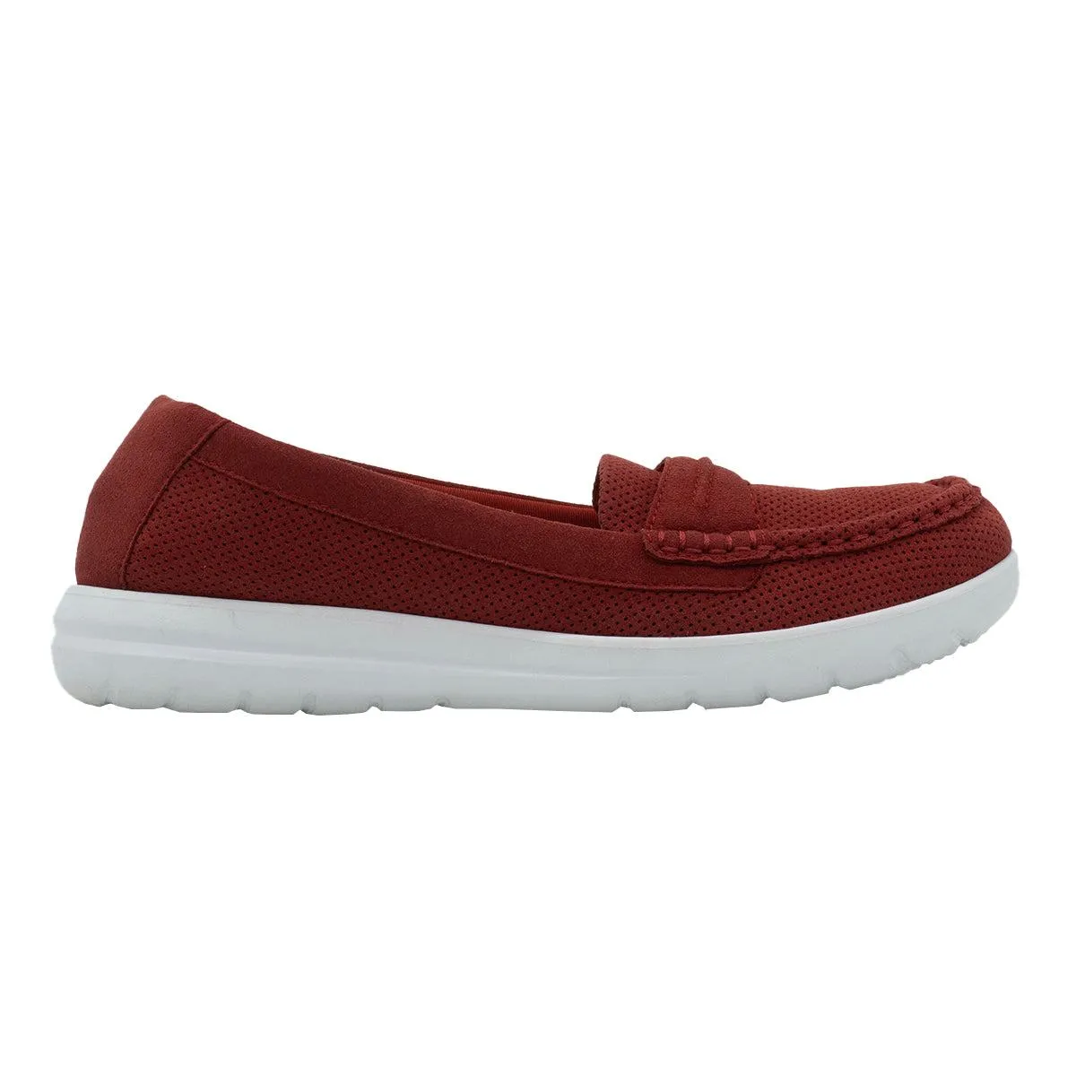 Clarks Jocolin Maye Loafers Fabric Red Colour For Women