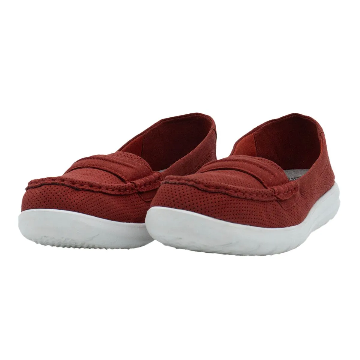 Clarks Jocolin Maye Loafers Fabric Red Colour For Women