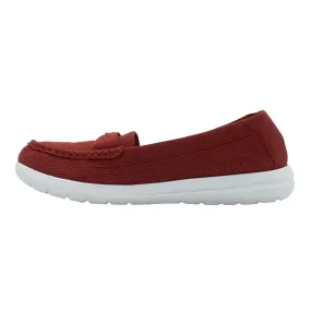 Clarks Jocolin Maye Loafers Fabric Red Colour For Women