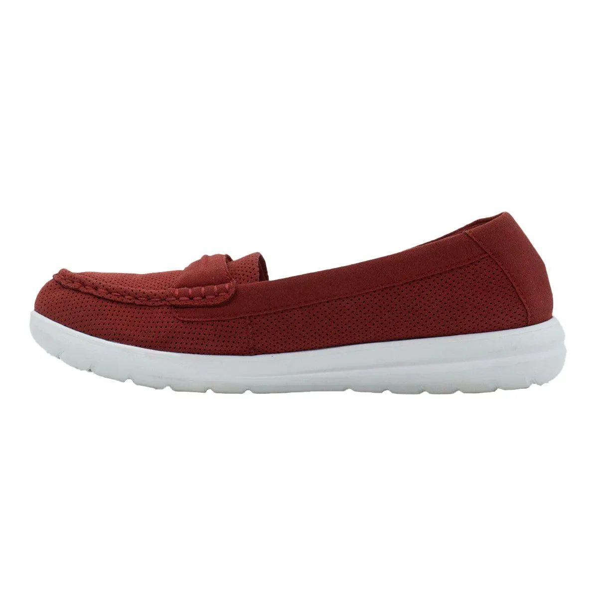 Clarks Jocolin Maye Loafers Fabric Red Colour For Women