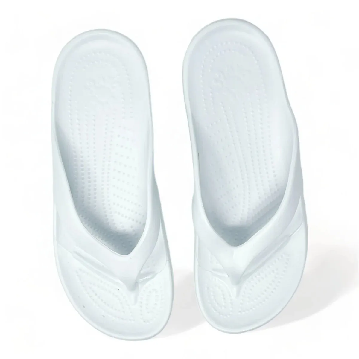 DAWGS Women's White Flip Flops