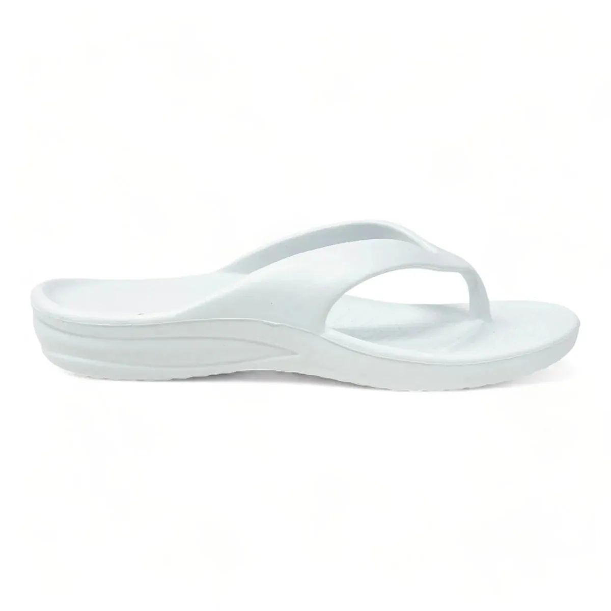 DAWGS Women's White Flip Flops