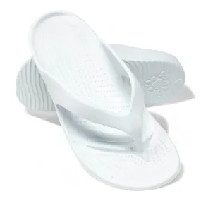 DAWGS Women's White Flip Flops