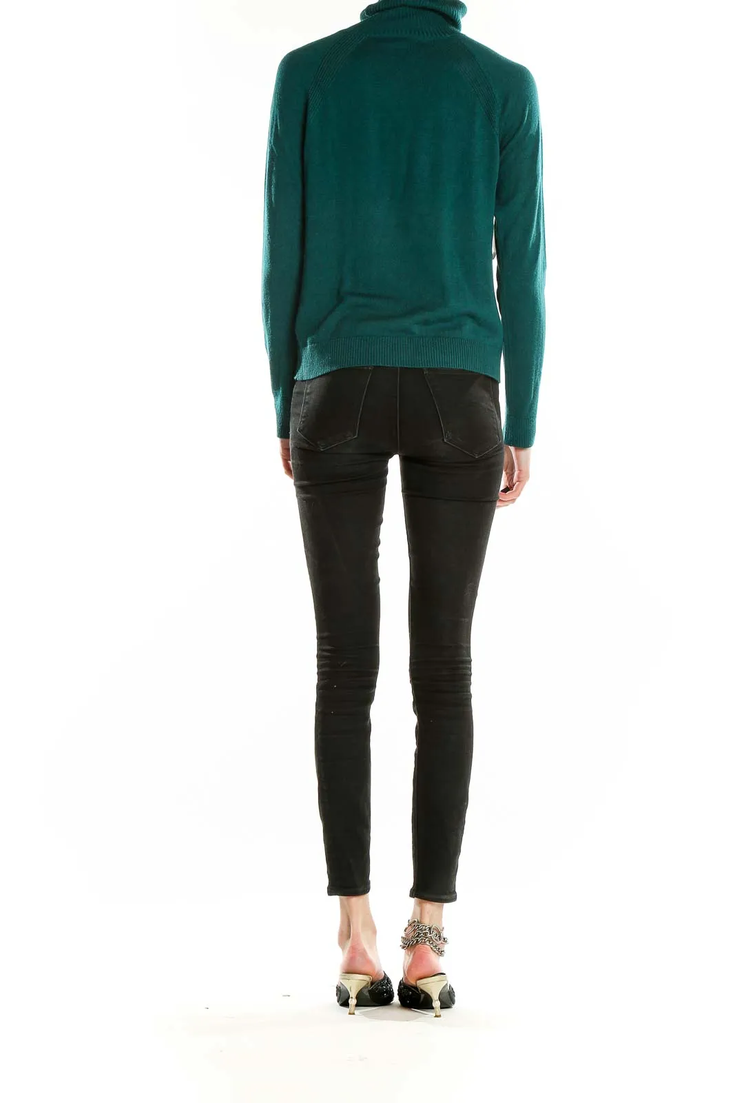 Emerald Green Turtleneck Sweater