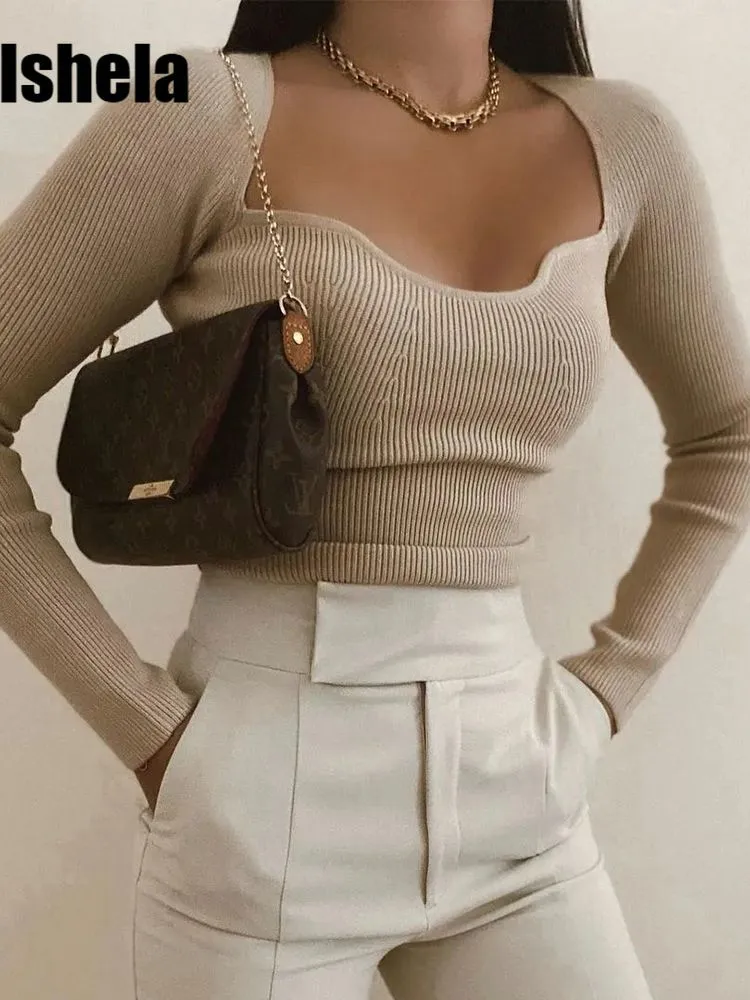 Fit Knit Long Sleeve Sweater