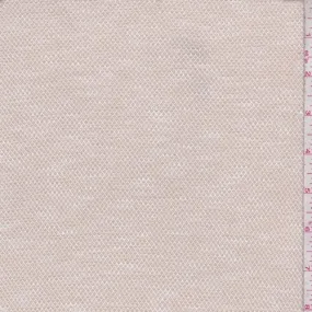 Heather Beige Pique Knit Fabric