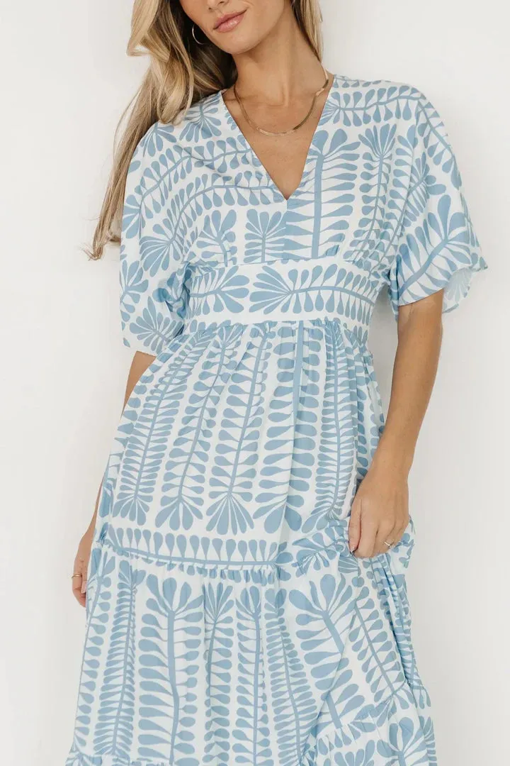 Kimono Stripe Short Sleeve Dress