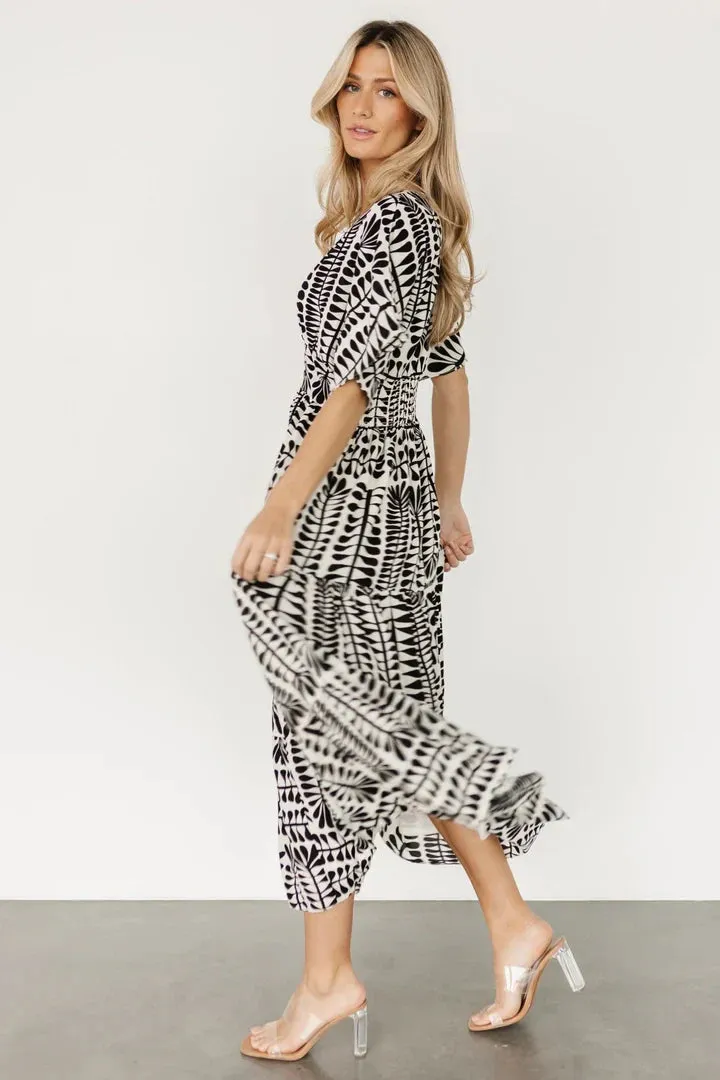 Kimono Stripe Short Sleeve Dress