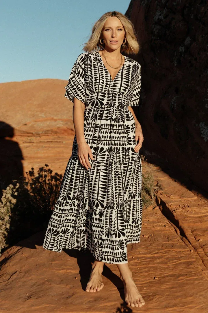Kimono Stripe Short Sleeve Dress