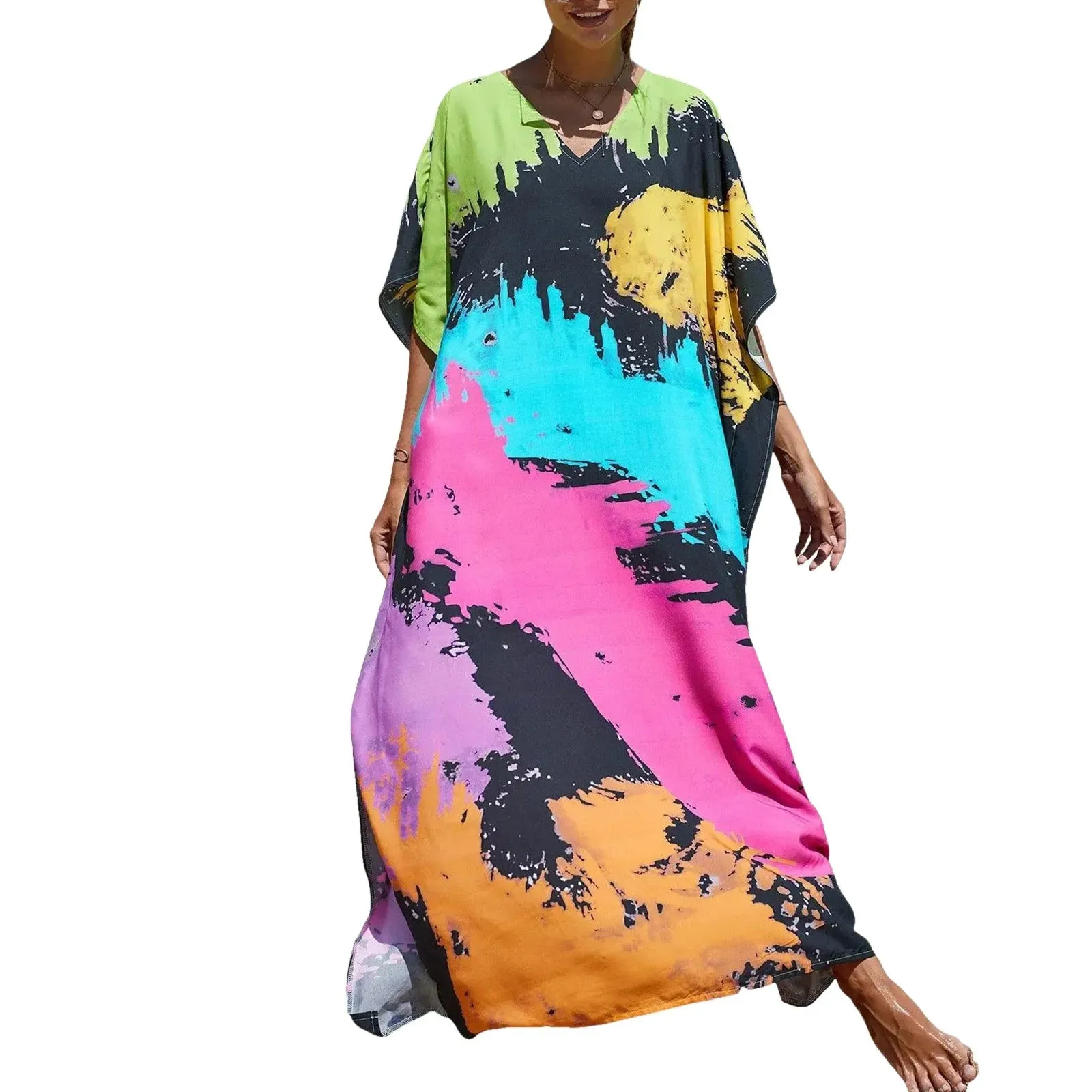 Lenora - Comfortable Casual Kaftan Dress for Women