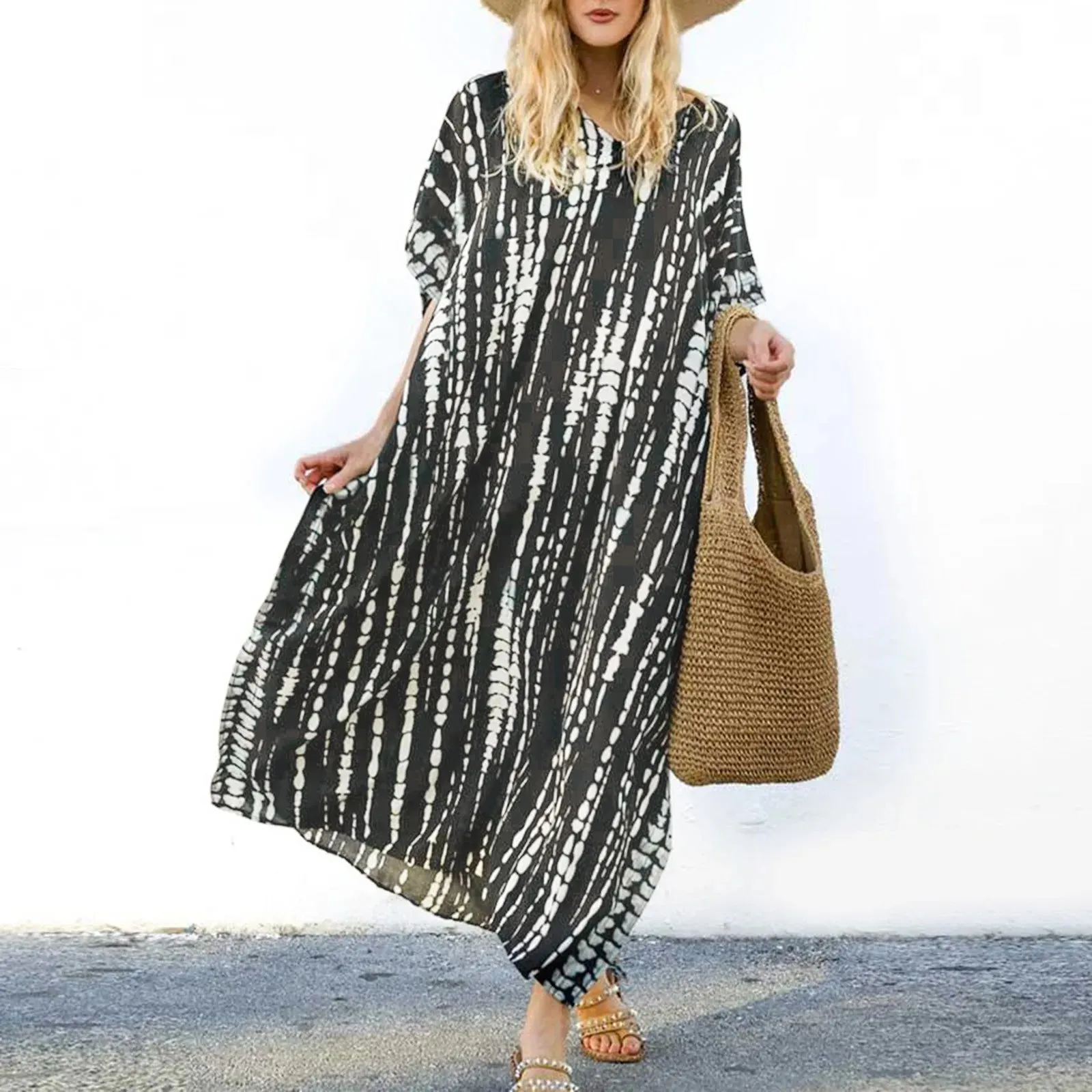 Lenora - Comfortable Casual Kaftan Dress for Women