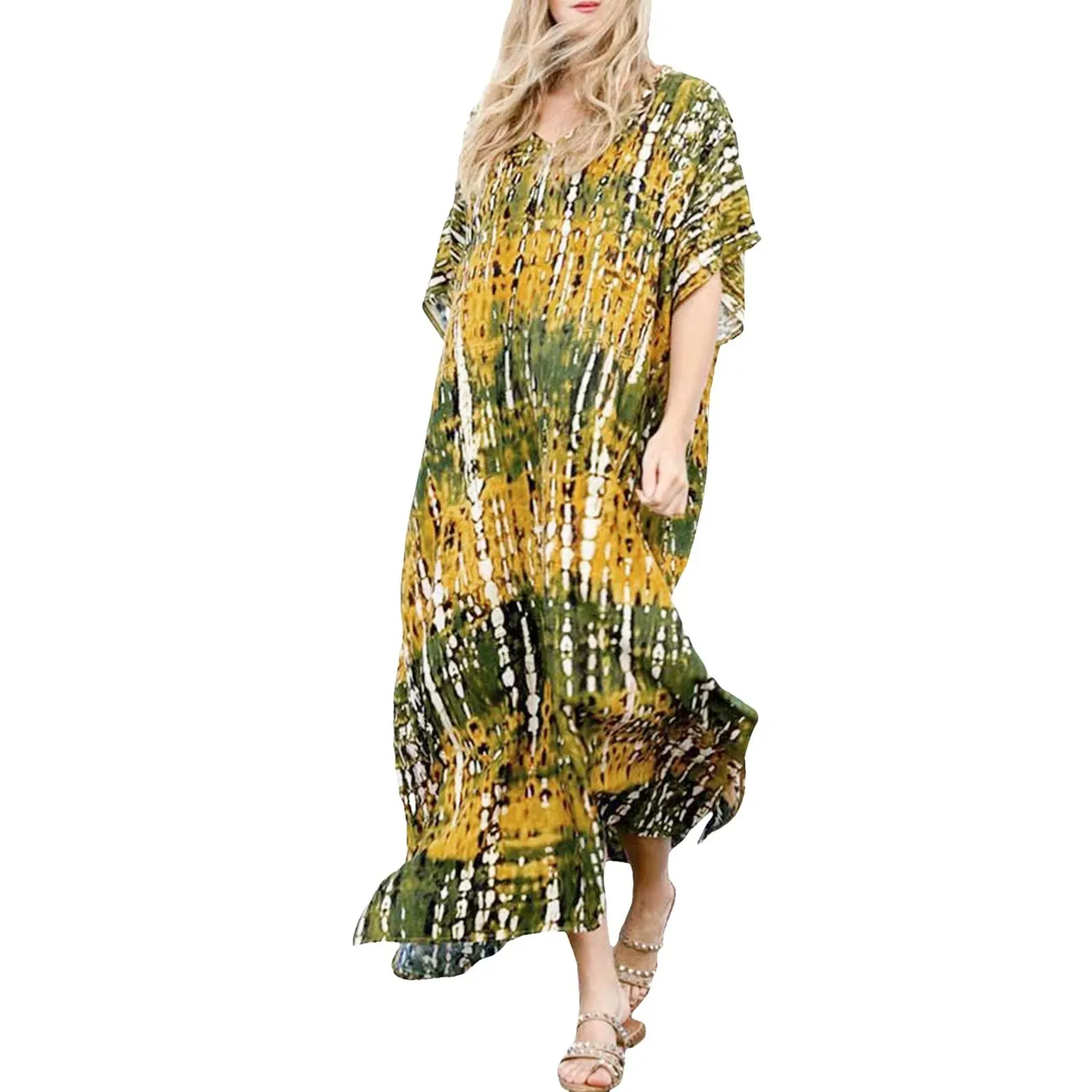 Lenora - Comfortable Casual Kaftan Dress for Women