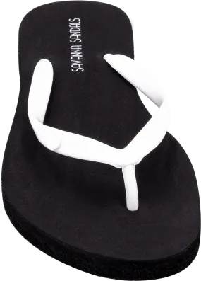 Men's Black and White Shower Sandals