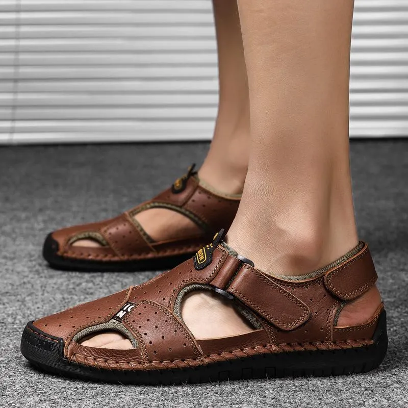 Men's Summer Casual Genuine Leather Sandals