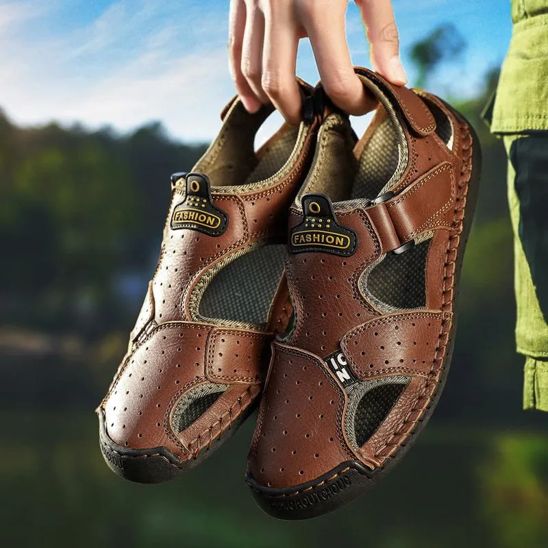 Men's Summer Casual Genuine Leather Sandals