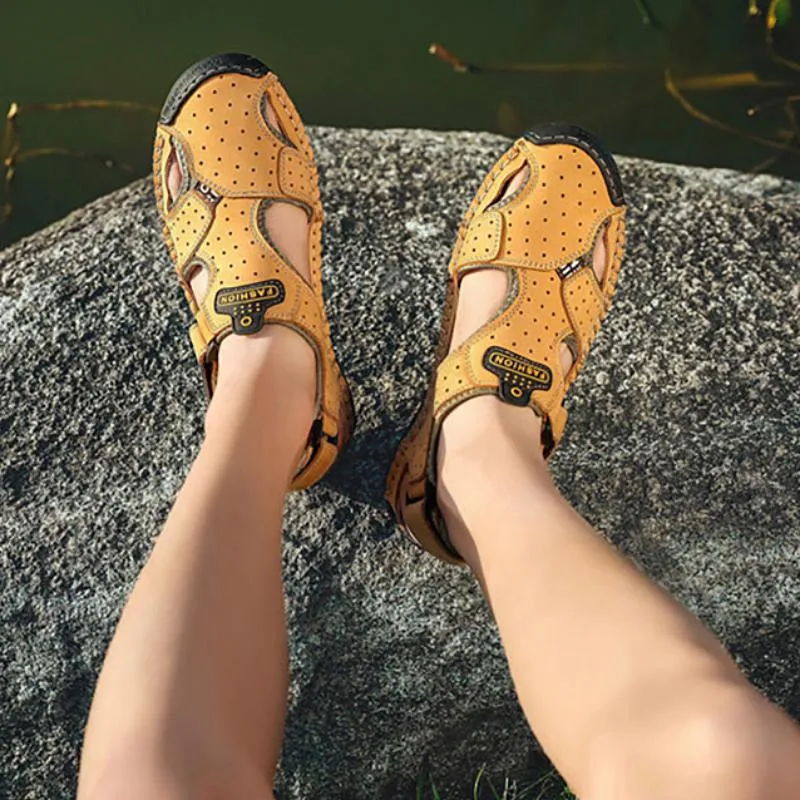 Men's Summer Casual Genuine Leather Sandals
