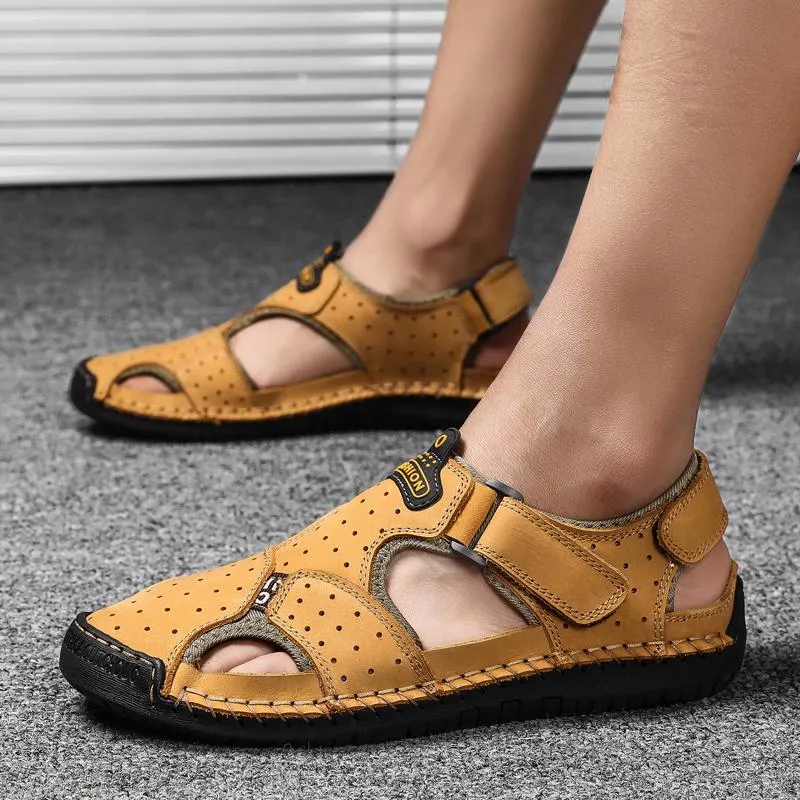Men's Summer Casual Genuine Leather Sandals