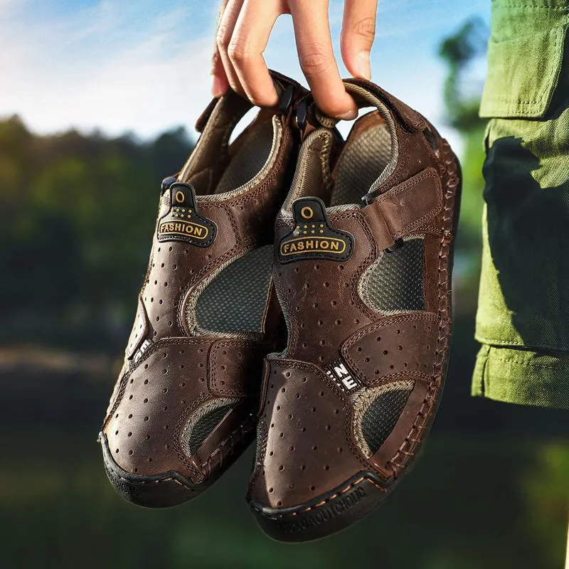 Men's Summer Casual Genuine Leather Sandals