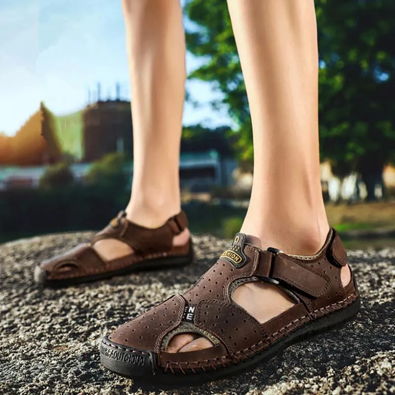 Men's Summer Casual Genuine Leather Sandals