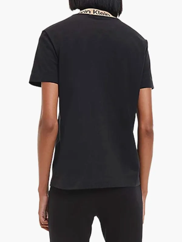 Neck Logo Jacquard Tee