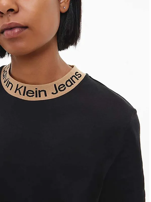 Neck Logo Jacquard Tee