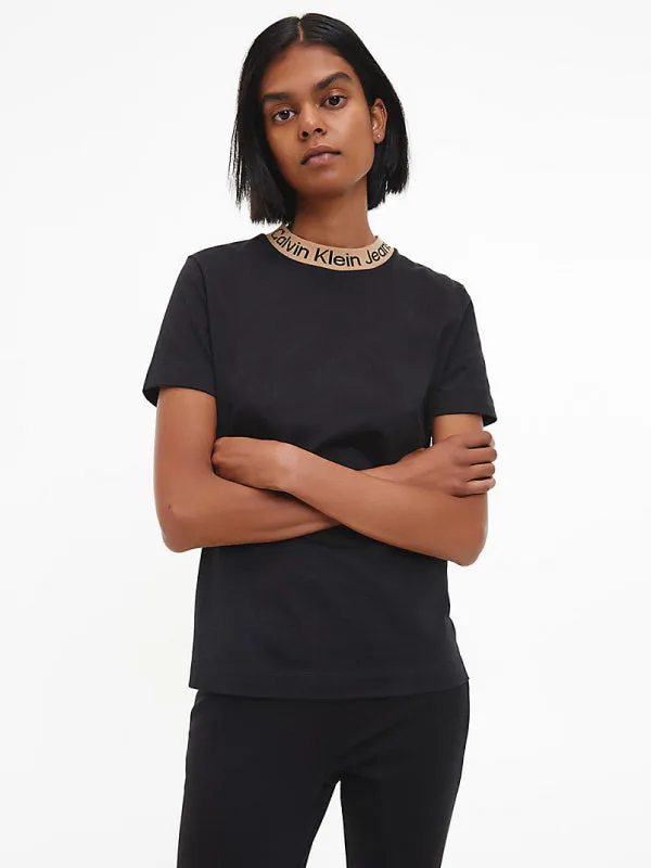 Neck Logo Jacquard Tee