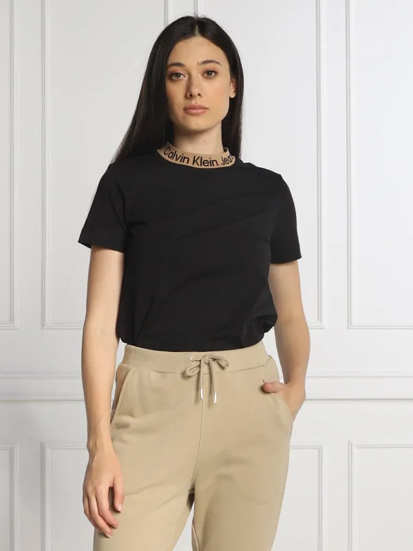 Neck Logo Jacquard Tee