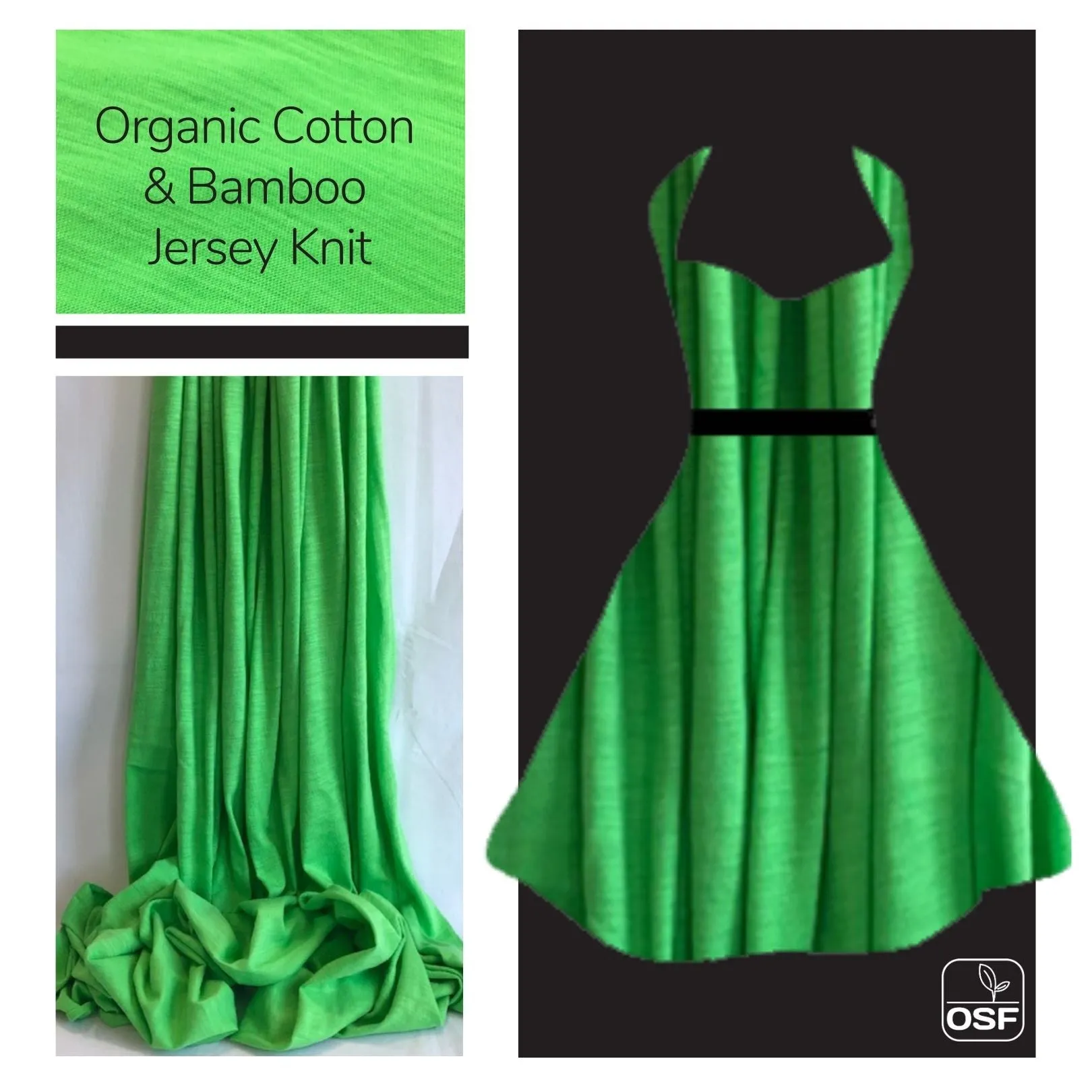 Organic Cotton Bamboo Variegated Jersey (KJE0297:302)