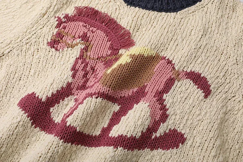 Sia Wooden Horse Knit Top