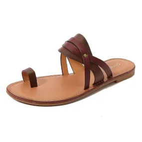 SIKETU | Strappy Flat Slide Flip Flops