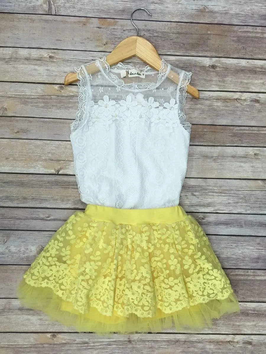 Sweet lace tutu skirt