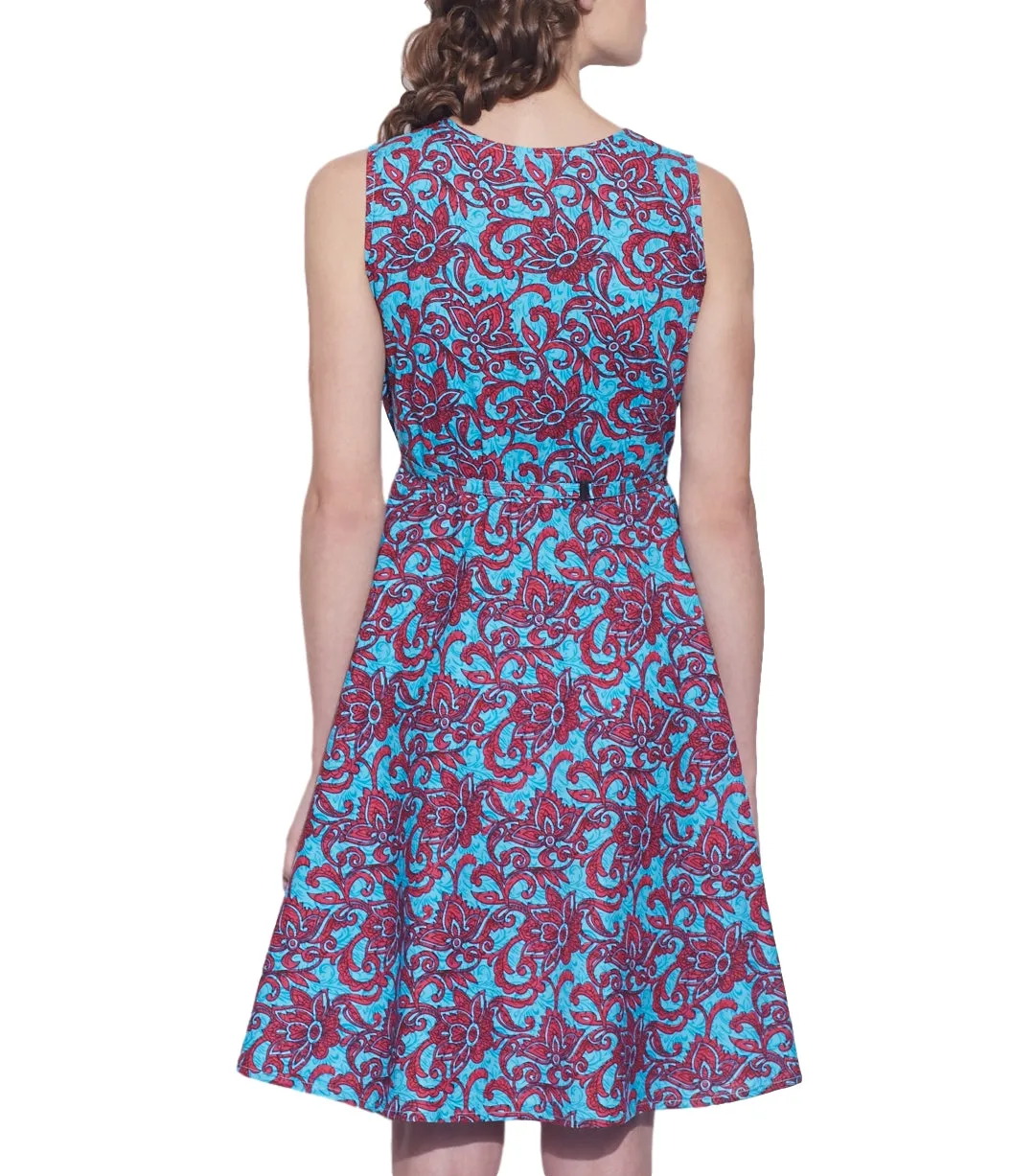 Womens Clothing Cotton Printed Dress,Machine washable,W-CPD44-1607, Size-44 Inch