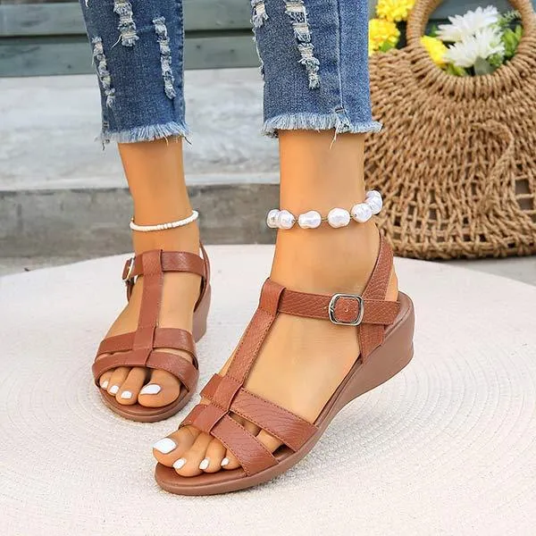 Women's Flat Wedge Casual Sandals 42484193C