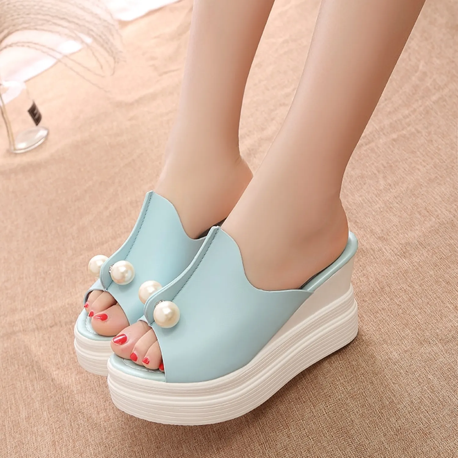 Women's Summer High Platform Flip Flops