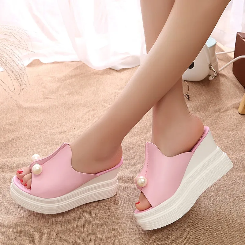 Women's Summer High Platform Flip Flops